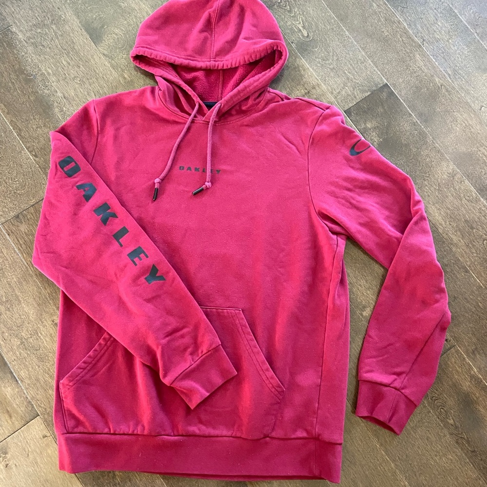 Oakley Men's Dark Pink / Magenta Pullover Hoodie